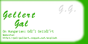 gellert gal business card